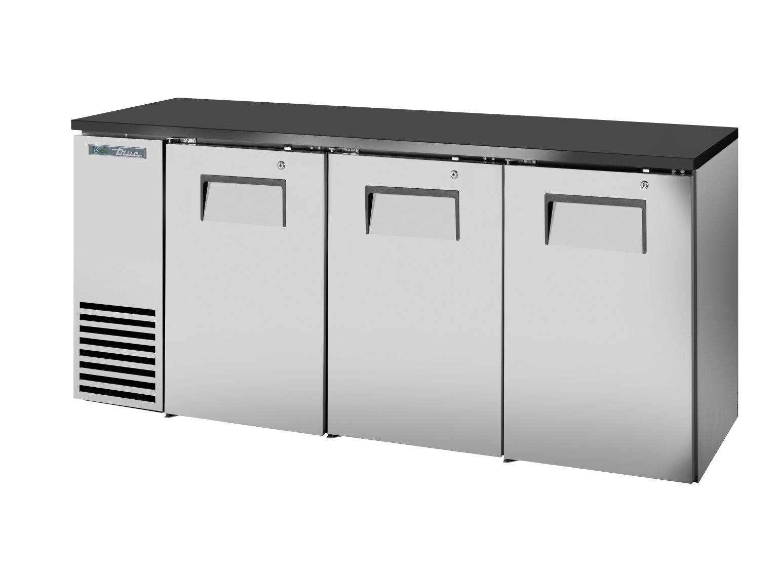 True TBB24-72-3S-Z1-BST-S-1 Refrigerated Back Bar Cabinet - Image 1