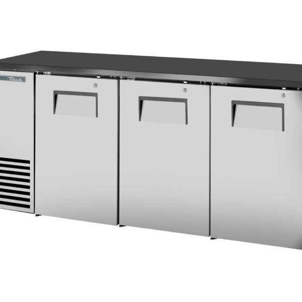 True TBB24-72-3S-Z1-BST-S-1 Refrigerated Back Bar Cabinet