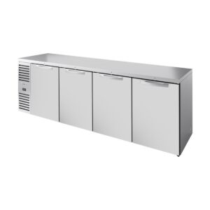 True TBR108-RISZ1-L-S-SSSS-1 108″ Four Solid Swing Door Back Bar Refrigerator with LED