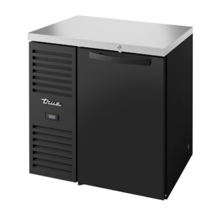 True TBR36-RISZ1-L-B-S-1 36″ Solid Swing Door Back Bar Refrigerator with LED Interior Lighting