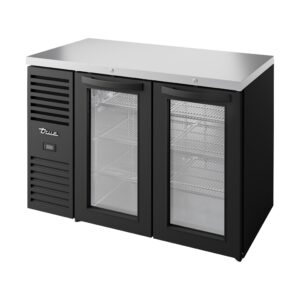 True TBR48-RISZ1-L-B-GG-1 48″ Two Glass Swing Door Back Bar Refrigerator with LED Lighting