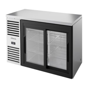 True TBR48-RISZ1-L-S-11-1 48″ Stainless Steel Back Bar Refrigerator with 2 Sliding Glass Doors