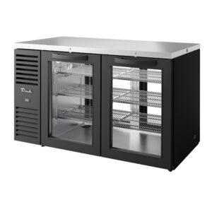 True TBR60-PTSZ1-L-B-GG-GG-1 60″ 4 Glass Swing Door Pass-Thru Single Zone Refrigerator