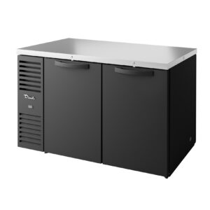 True TBR60-PTSZ1-L-B-SS-SS-1 60″ 4 Solid Swing Door Pass-Thru Single Zone Refrigerator