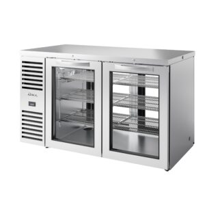 True TBR60-PTSZ1-L-S-GG-GG-1 60″ 4 Glass Swing Door Pass-Thru Single Zone Refrigerator