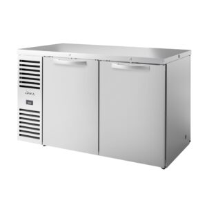 True TBR60-PTSZ1-L-S-SS-SS-1 60″ 4 Solid Swing Door Pass-Thru Single Zone Refrigerator