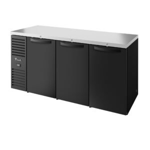 True TBR84-RISZ1-L-B-SSS-1 84″ Solid Swing Door Back Bar Refrigerator with LED Lighting
