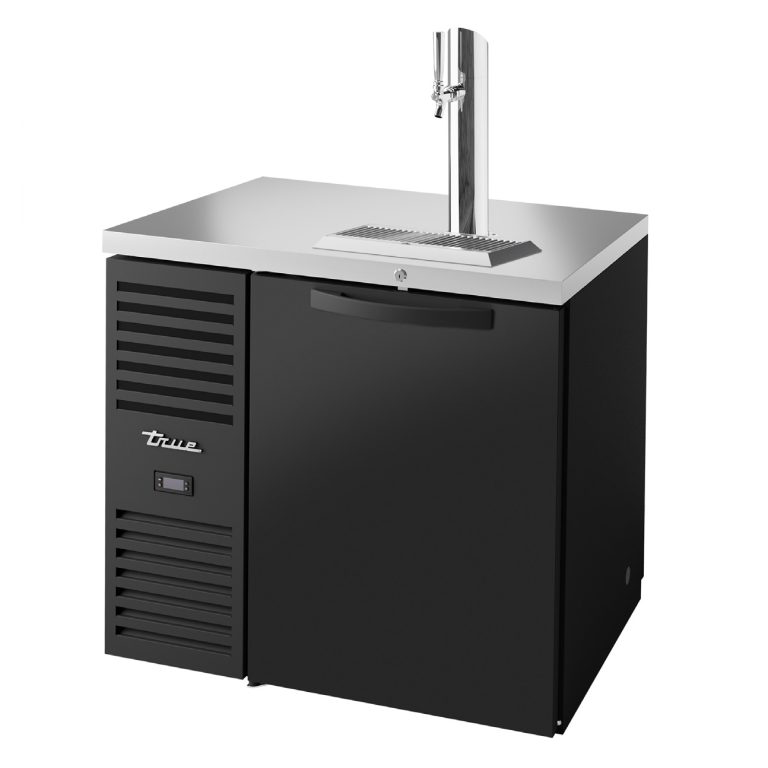 True TDR36-PTSZ1-L-B-S-S-1 36" One Section Solid Door Pass-Thru Draft Beer Cooler
