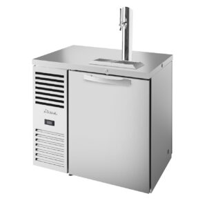 True TDR36-PTSZ1-L-S-S-S-1 36″ 1 Section Stainless Steel Solid Door Pass-Thru Draft Beer Cooler