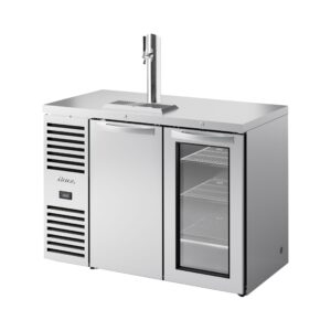 True TDR48-RISZ1-L-S-SG-1 48″ Stainless Steel Two Section Draft Beer Cooler, 120 Volts