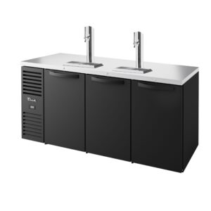 True TDR72-RI 72″ Three Section Draft Beer Cooler, LED lighting