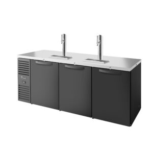 True TDR84-PT 84″ Three Section Pass-Thru Draft Beer Cooler, LED Lighting