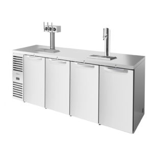 True TDR92-RISZ1-L-S-SSSS-1 92″ Four Section Stainless Steel Solid Door Draft Beer Cooler