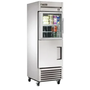 True TS-23-1-G-1-HC~FGD01 27″ One Section Reach In Refrigerator, (1) Glass Door & (1) Solid Door, Left Hinge, 115v