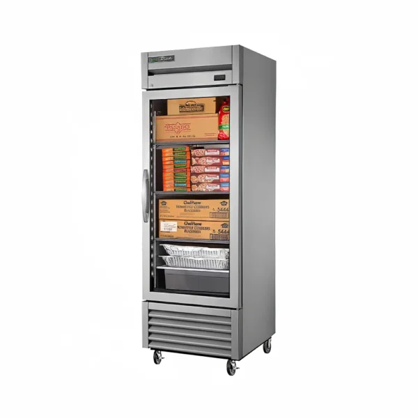 True TS-23FG-FLX-HC~FGD01 27" One Section Commercial Combo Refrigerator Freezer - Right Hinge Glass Door, Dual Temp Convertibl
