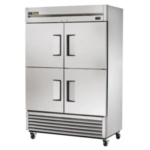 True TS-49-4-HC 54 1/10″ Two Section Reach In Refrigerator, (4) Left/Right Hinge Solid Doors, 115v