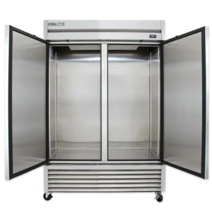 True TS-49-HC 54 1/10″ Two Section Reach In Refrigerator, (2) Left/Right Hinge Solid Doors, 115v