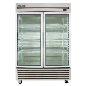 True TS-49G-HC~FGD01 54 1/10″ Two Section Reach In Refrigerator, (2) Left/Right Hinge Glass Doors, 115v