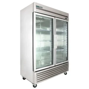 True TS-49G-HC~FGD01 54 1/10″ Two Section Reach In Refrigerator, (2) Left/Right Hinge Glass Doors, 115v