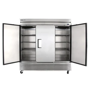 True TS-72-HC 78 1/10″ Three Section Reach In Refrigerator, (3) Left/Right Hinge Solid Doors, 115v
