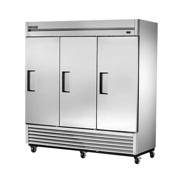 True TS-72F-HC 78" Three Section Reach In Freezer, (3) Solid Right Hinged Doors, 115v