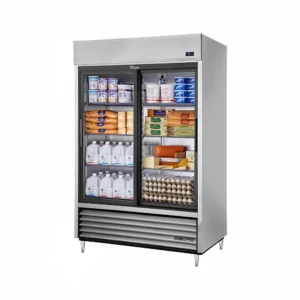 True TSD-47G-HC-LD 54 1/10″ Two Section Reach In Refrigerator, (2) Sliding Glass Doors, 115v