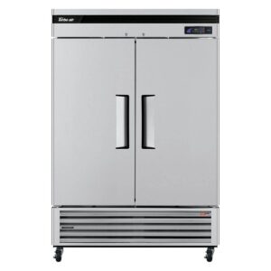 Turbo Air TSR-49SD-N6 54″ Two Section Super Deluxe Reach-In Refrigerator w/ 2 Solid Doors, Bottom Mount, 43 cu. ft.