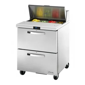 True TSSU-27-08D-2-HC~SPEC3 27″ Spec Series® Sandwich/Salad Prep Table w/ Refrigerated Base, 115v