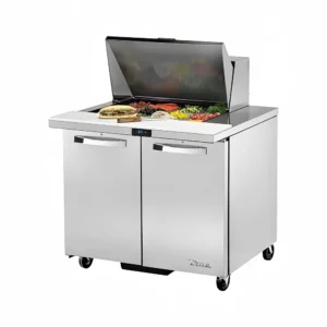 True TSSU-36-12M-B-HC~SPEC3 38″ Spec Series® Mega Top Sandwich/Salad Prep Table w/ Refrigerated Base, 115v