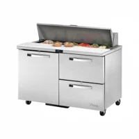 True TSSU-48-12D-2-HC~SPEC3 48" Spec Series® Sandwich/Salad Prep Table w/ Refrigerated Base, 115v
