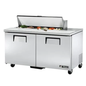 True TSSU-60-12-HC 60″ TSSU Series Sandwich/Salad Prep Table w/ Refrigerated Base, 115v