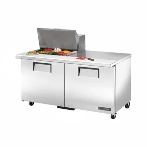 True TSSU-60-12M-B-HC 60″ TSSU Series Mega Top Sandwich/Salad Prep Table w/ Refrigerated Base, 115v