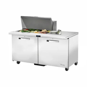 True TSSU-60-15M-B-HC 60″ TSSU Series Mega Top Sandwich/Salad Prep Table w/ Refrigerated Base, 115v