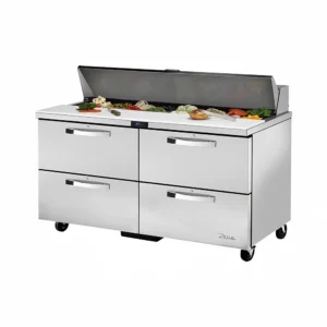 True TSSU-60-16D-4-HC~SPEC3 60″ Spec Series® Sandwich/Salad Prep Table w/ Refrigerated Base, 115v