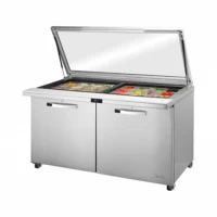 True TSSU-60-24M-B-ST-FGLID-HC~SPEC3 60" Spec Series® Mega Top Sandwich/Salad Prep Table w/ Refrigerated Base, 115v
