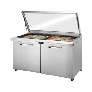 True TSSU-60-24M-B-ST-FGLID-HC~SPEC3 60″ Spec Series® Mega Top Sandwich/Salad Prep Table w/ Refrigerated Base, 115v