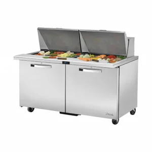 True TSSU-60-24M-B-ST-HC~SPEC3 60″ Spec Series® Mega Top Sandwich/Salad Prep Table w/ Refrigerated Base, 115v
