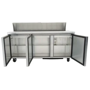 True TSSU-72-18-HC 72″ TSSU Series Sandwich/Salad Prep Table w/ Refrigerated Base, 115v