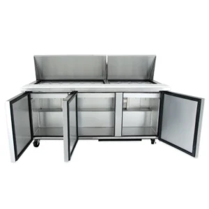 True TSSU-72-30M-B-ST-HC 72" TSSU Series Mega Top Dual Sided Sandwich/Salad Prep Table w/ Refrigerated Base, 115v - Image 5