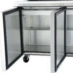 True TSSU-72-30M-B-ST-HC 72" TSSU Series Mega Top Dual Sided Sandwich/Salad Prep Table w/ Refrigerated Base, 115v - Image 6