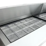 True TSSU-72-30M-B-ST-HC 72" TSSU Series Mega Top Dual Sided Sandwich/Salad Prep Table w/ Refrigerated Base, 115v - Image 7