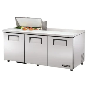 True TSSU-72-08-HC 72″ TSSU Series Sandwich/Salad Prep Table w/ Refrigerated Base, 115v
