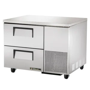 True TUC-44D-2-HC 44″ W Undercounter Refrigerator w/ (1) Section & (2) Drawers, 115v