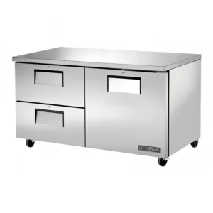 True TUC-60D-2-HC 60″ W Undercounter Refrigerator w/ (2) Sections, (2) Drawers & (1) Door, 115v