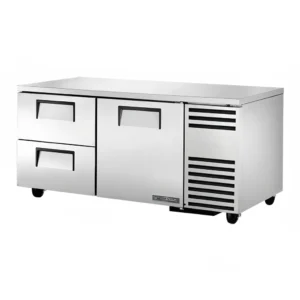 True TUC-67D-2-HC 67″ W Undercounter Refrigerator w/ (2) Sections, (2) Drawers & (1) Door, 115v