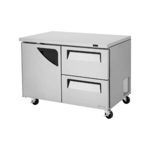 Turbo Air TUR-48SD-D2-N 48″ 2-Section Undercounter Refrigerator w/ 2 Drawers & 1 Door