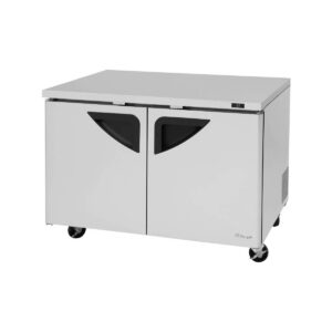 Turbo Air TUR-48SD-N 48″ 2-Section Undercounter Refrigerator w/ 2 Doors, 12 cu. ft.