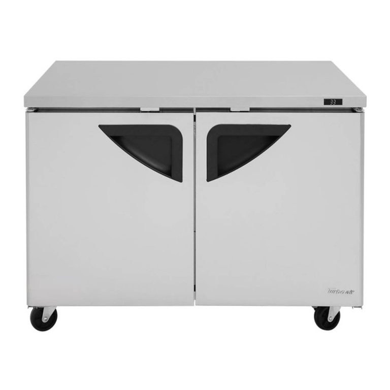 Turbo Air TUR-48SD-N 48" 2-Section Undercounter Refrigerator w/ 2 Doors, 12 cu. ft.