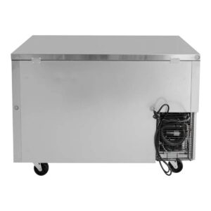 Turbo Air JUR-48-G-N 47″ 2-Section Undercounter Refrigerator w/ 2 Glass Doors, 10.6 cu. ft.