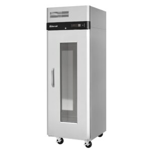 Turbo Air M3R24-1-G-N 28″ One Section Reach-In Refrigerator w/ Glass Door, Top Mount, Aluminum Interior, 22 cu. ft.
